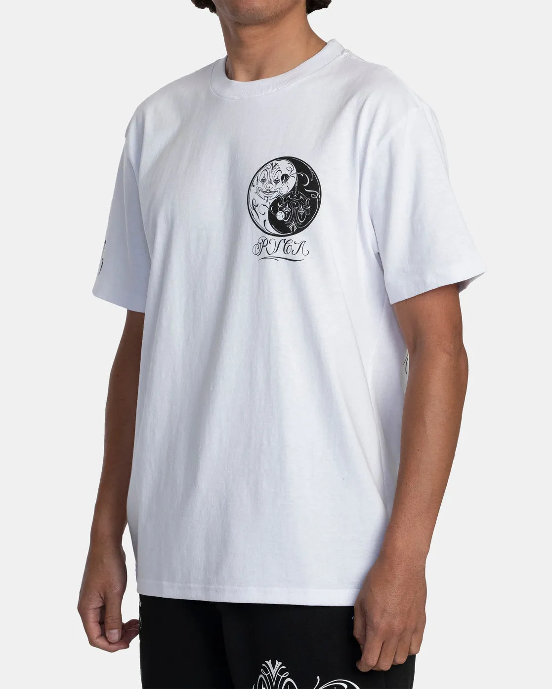 Mister Cartoon Yin Yang Tee - White