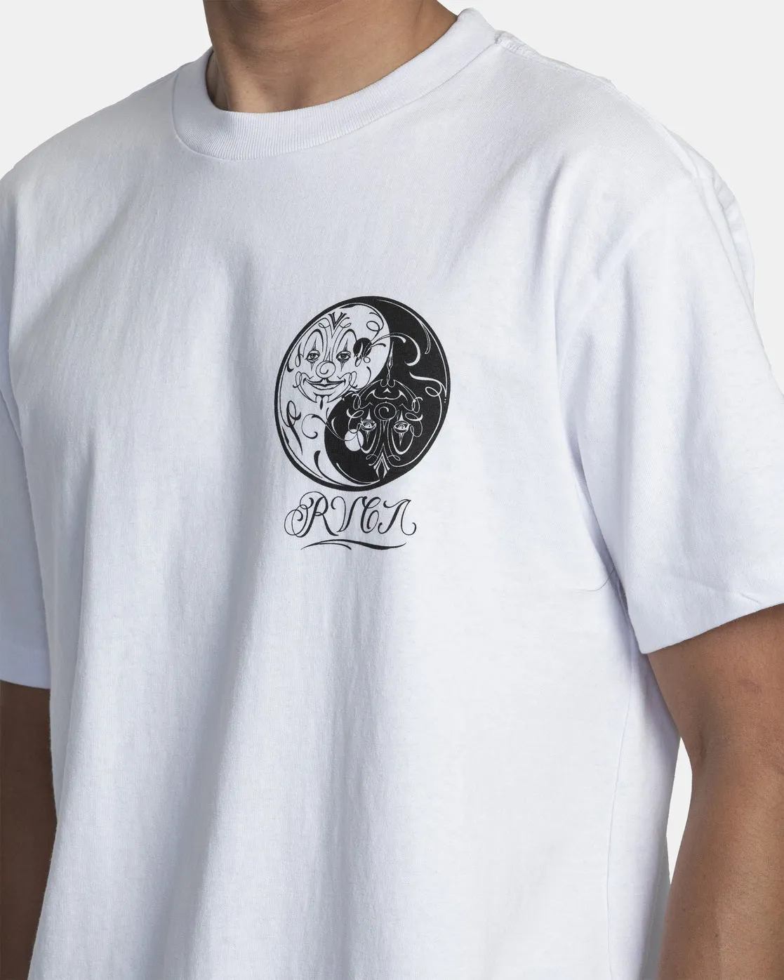Mister Cartoon Yin Yang Tee - White