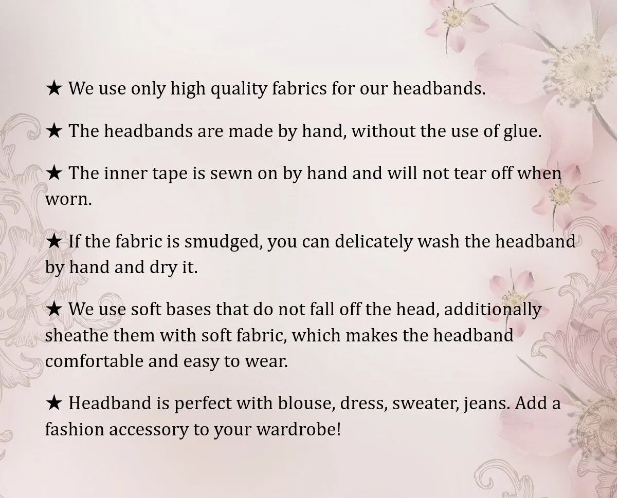 Mocha satin padded headband Beige alice band Padded satin headbands 1.5cm/2cm/2.5cm/ 3cm wide