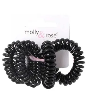 Molly And Rose  Spiral Hair Grips Black 5757