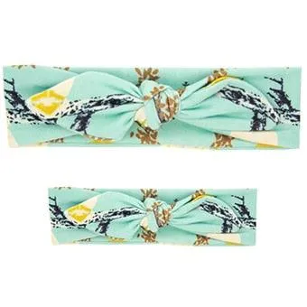 Mom And Baby Rabbit Ears Baby Headbands Hair Hoop Stretch Knot Hair Bows Cotton Children Hair Bands For baby Hair Accessories