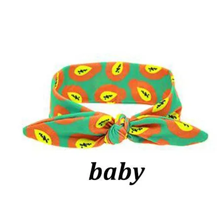 Mom And Baby Rabbit Ears Baby Headbands Hair Hoop Stretch Knot Hair Bows Cotton Children Hair Bands For baby Hair Accessories