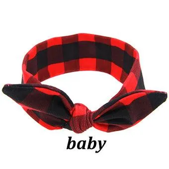 Mom And Baby Rabbit Ears Baby Headbands Hair Hoop Stretch Knot Hair Bows Cotton Children Hair Bands For baby Hair Accessories