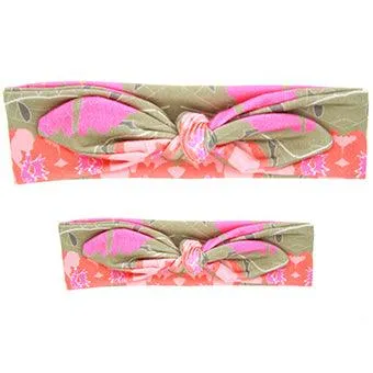Mom And Baby Rabbit Ears Baby Headbands Hair Hoop Stretch Knot Hair Bows Cotton Children Hair Bands For baby Hair Accessories