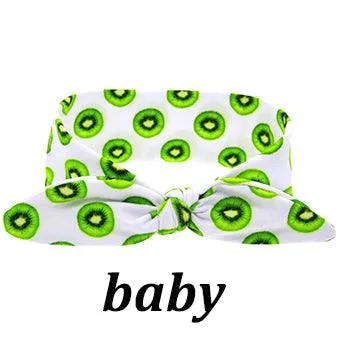 Mom And Baby Rabbit Ears Baby Headbands Hair Hoop Stretch Knot Hair Bows Cotton Children Hair Bands For baby Hair Accessories