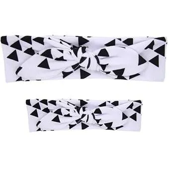 Mom And Baby Rabbit Ears Baby Headbands Hair Hoop Stretch Knot Hair Bows Cotton Children Hair Bands For baby Hair Accessories