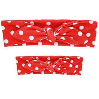 Mom And Baby Rabbit Ears Baby Headbands Hair Hoop Stretch Knot Hair Bows Cotton Children Hair Bands For baby Hair Accessories