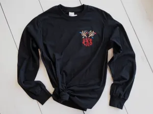 Monogram Market’s Monogram Tee, Christmas Reindeer Antlers with Lights