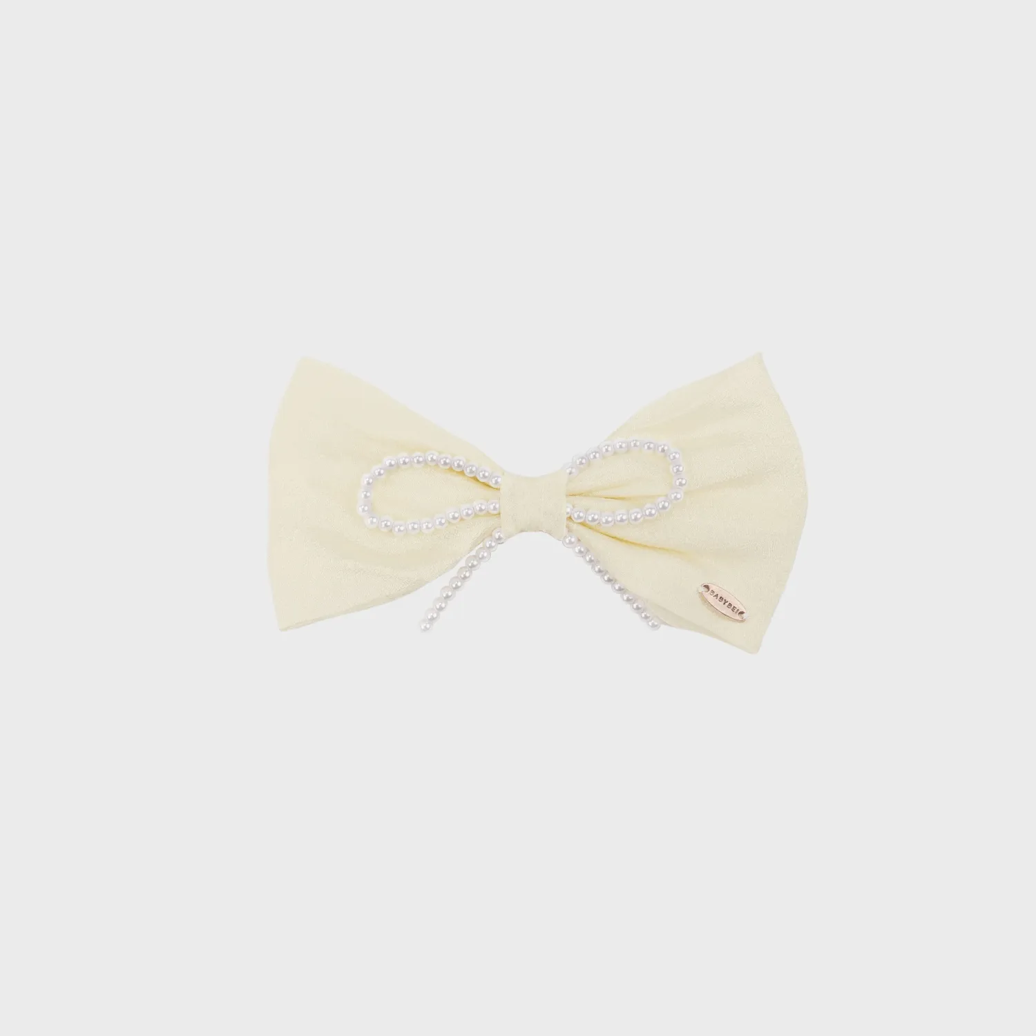 Moonlight Organza Pearl Large Hair Clip (Bow & 1 Strand)