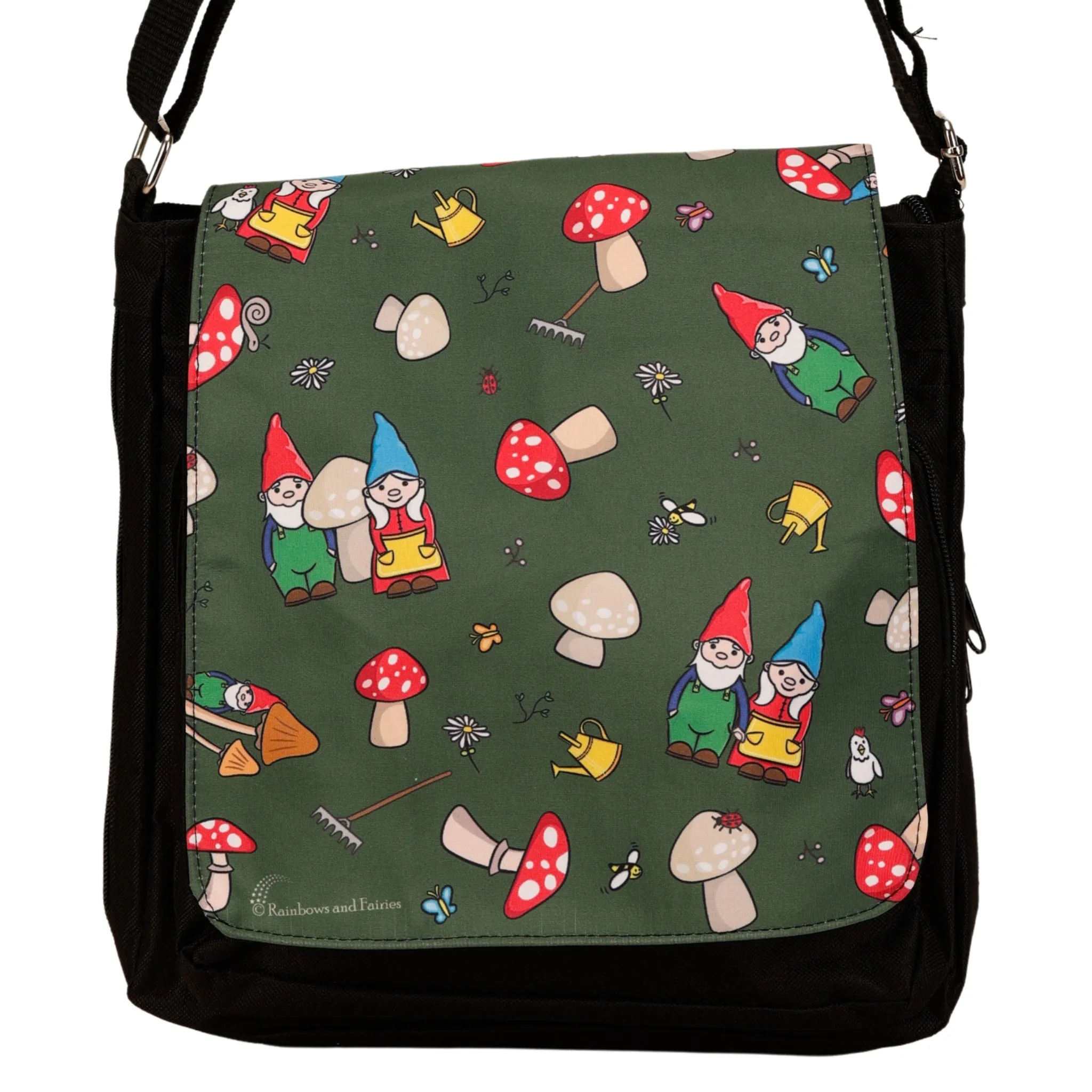 Mr & Mrs Gnome Messenger/Satchel/Crossbody Bag
