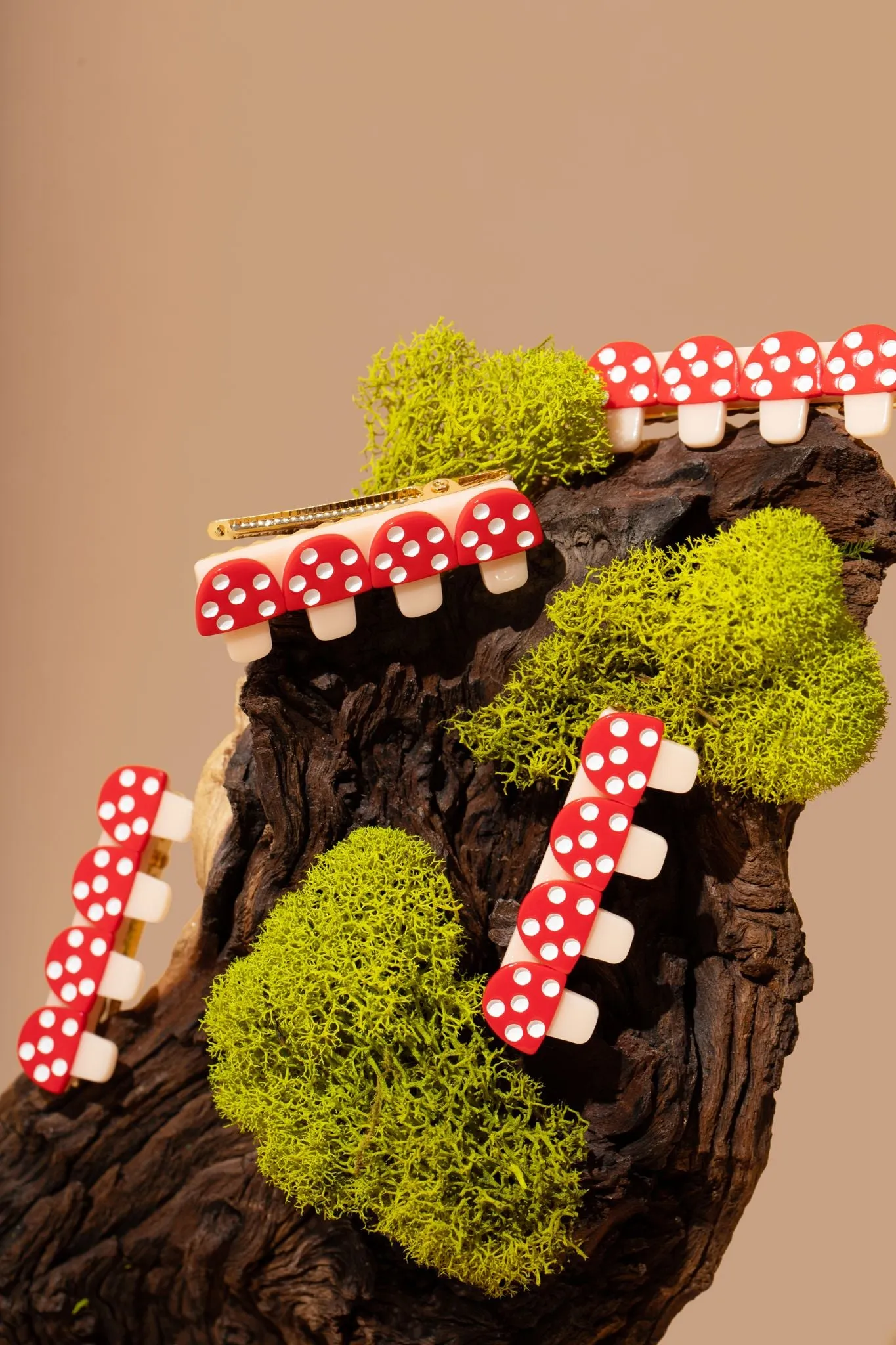 Mushroom Hair Clip