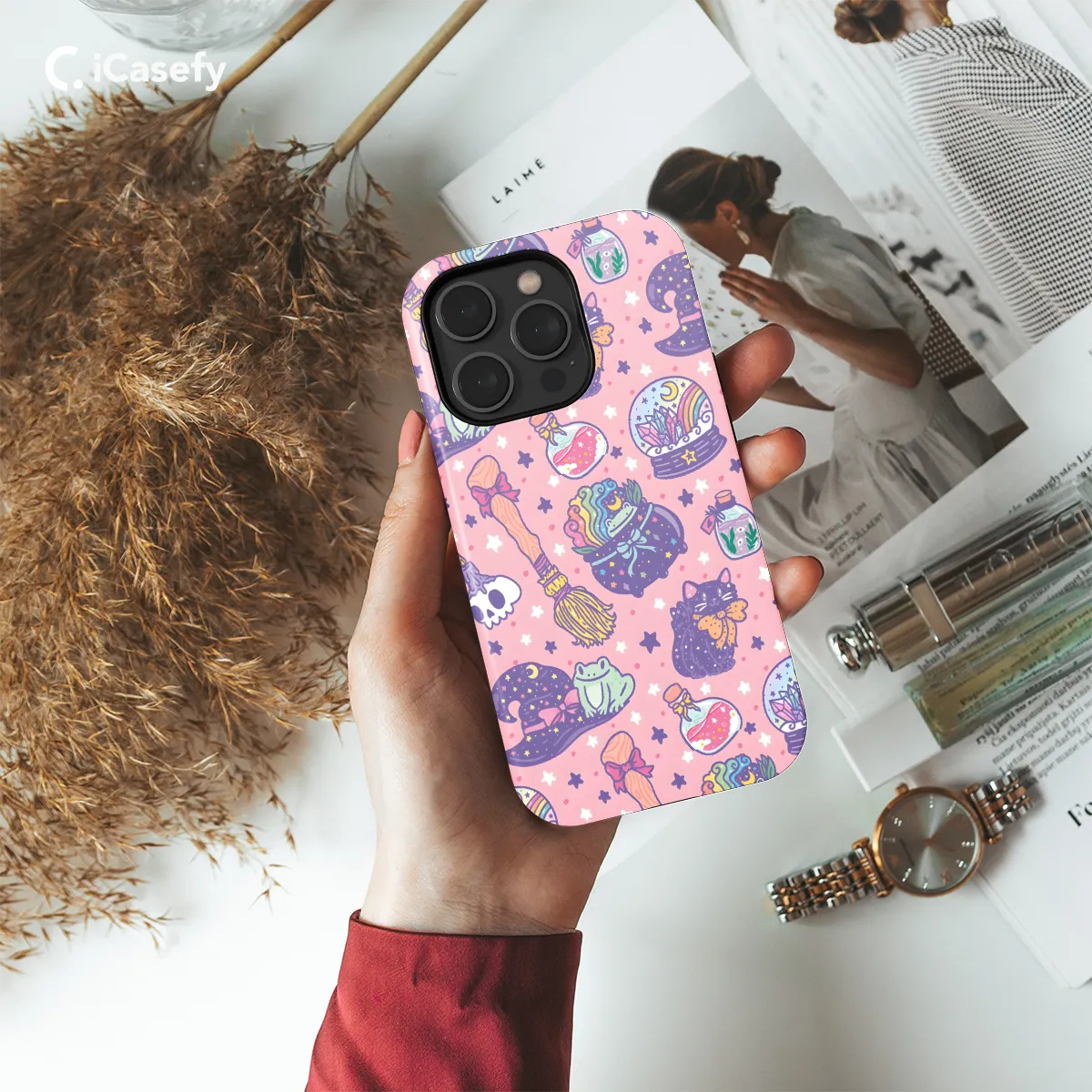 Mystical Brew Witchy Cartoon Phone Case iPhone Samsung Pixel & More 49