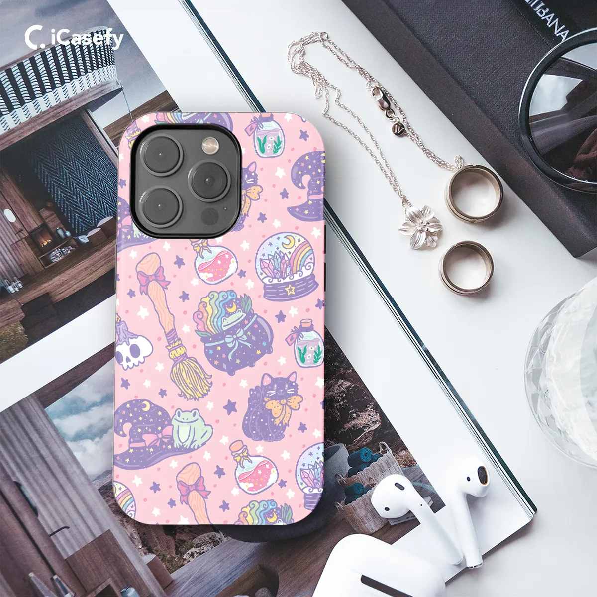 Mystical Brew Witchy Cartoon Phone Case iPhone Samsung Pixel & More 49