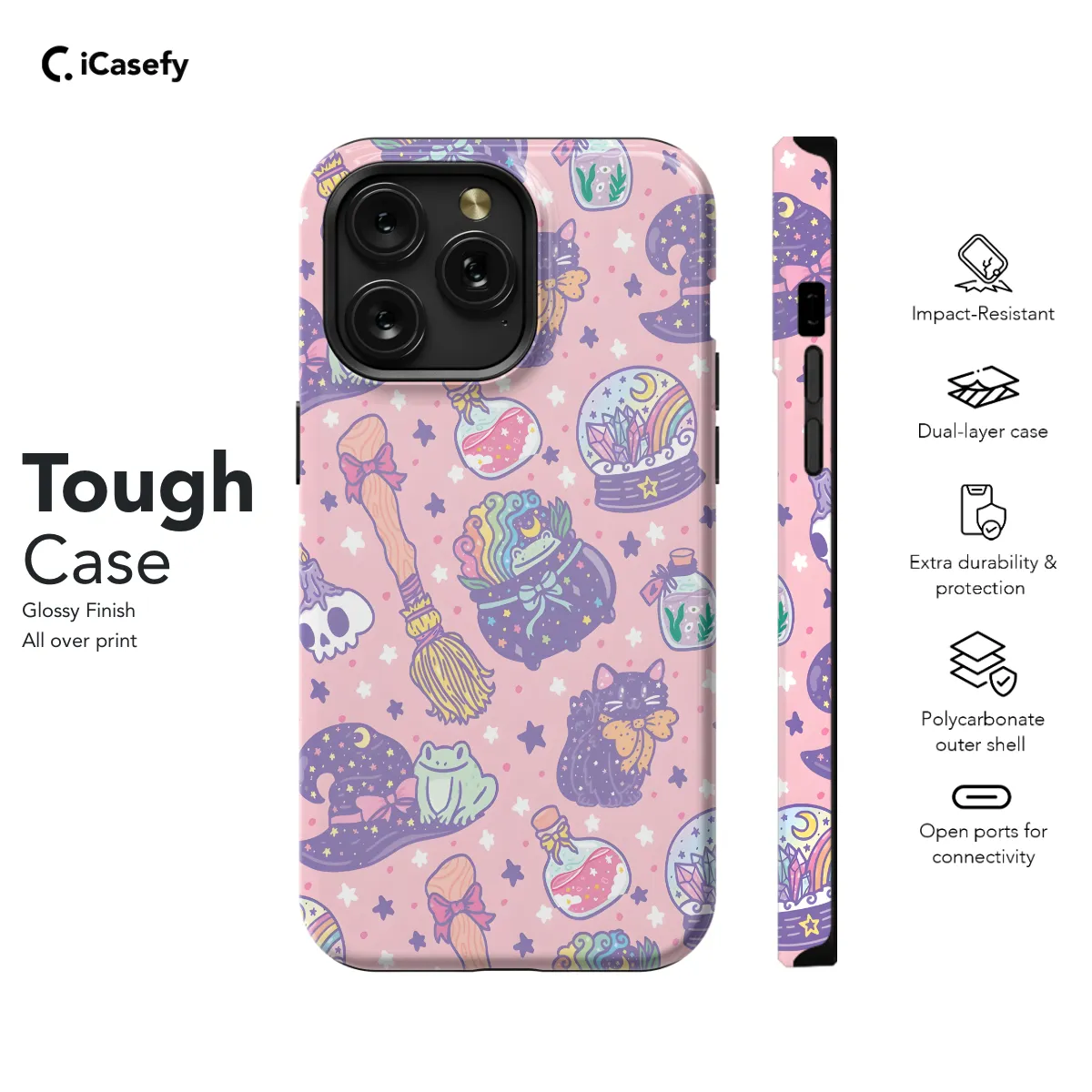 Mystical Brew Witchy Cartoon Phone Case iPhone Samsung Pixel & More 49