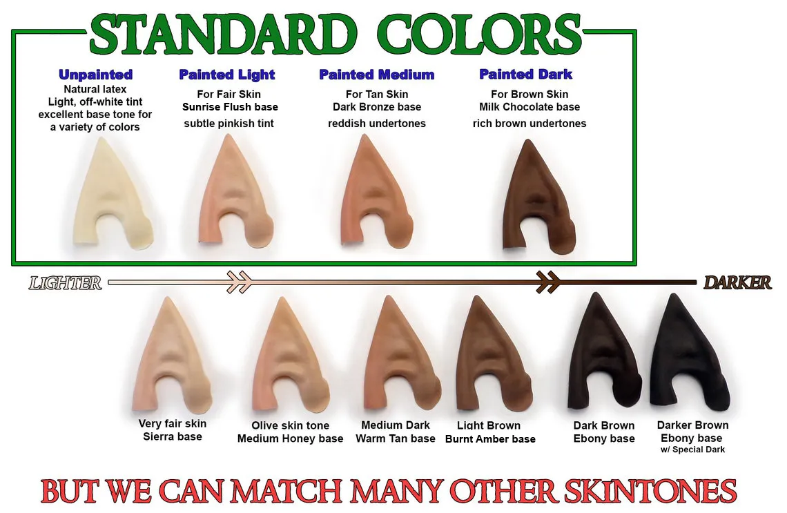 Neoprene Wood Elf Ears