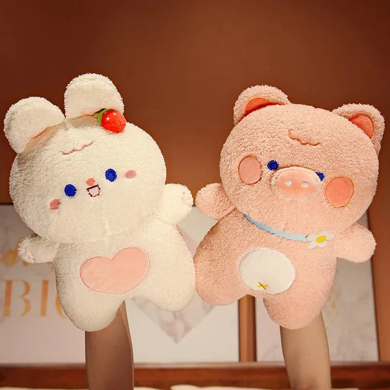 New 40CM Adorable Rabbit Pig Panda Frog Stuffed Cartoon Animals Appease Toy Doll For Boys