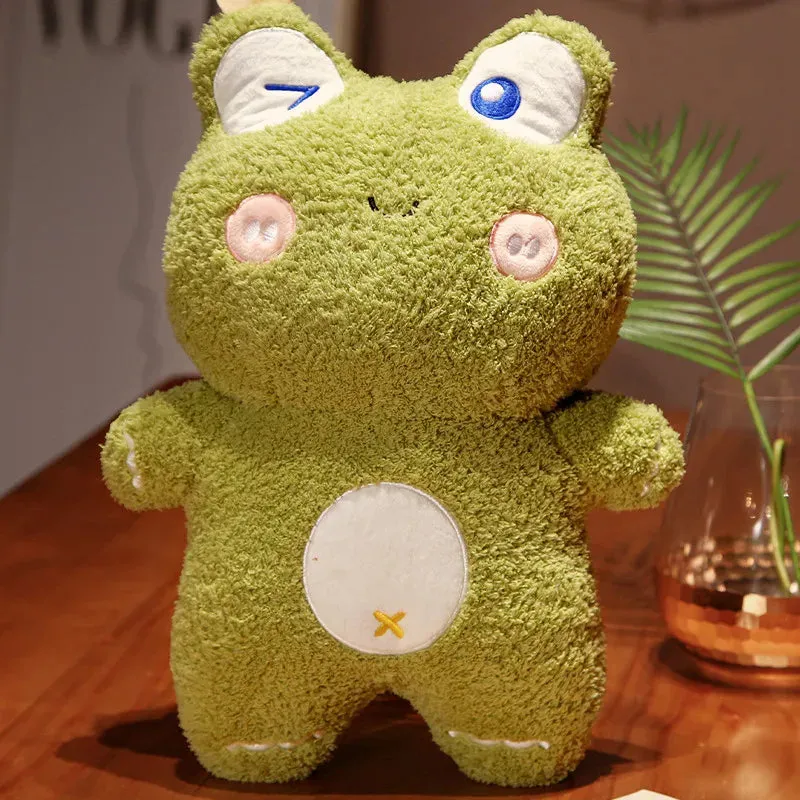 New 40CM Adorable Rabbit Pig Panda Frog Stuffed Cartoon Animals Appease Toy Doll For Boys