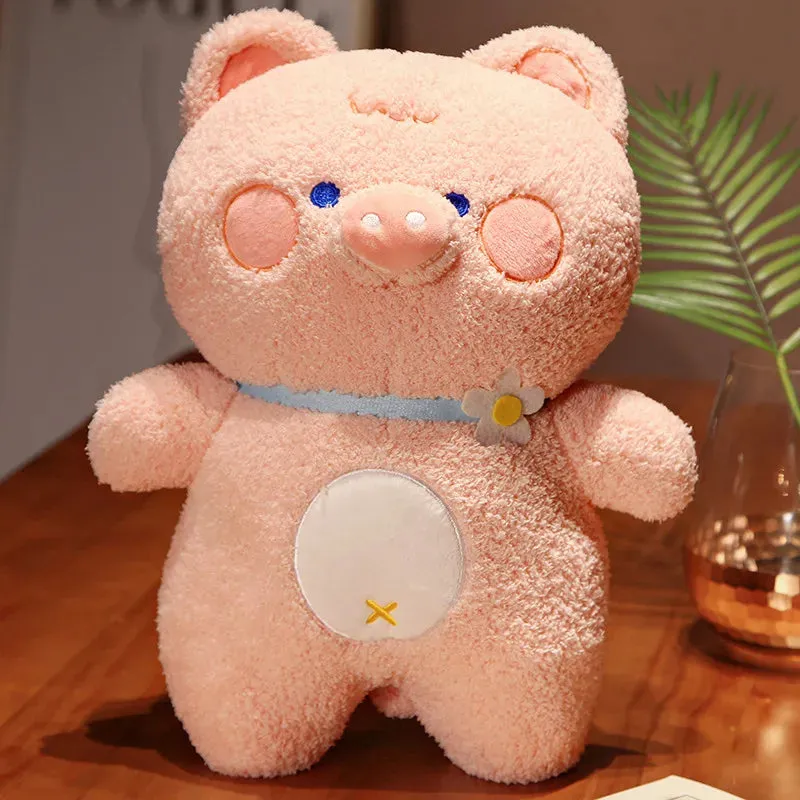 New 40CM Adorable Rabbit Pig Panda Frog Stuffed Cartoon Animals Appease Toy Doll For Boys