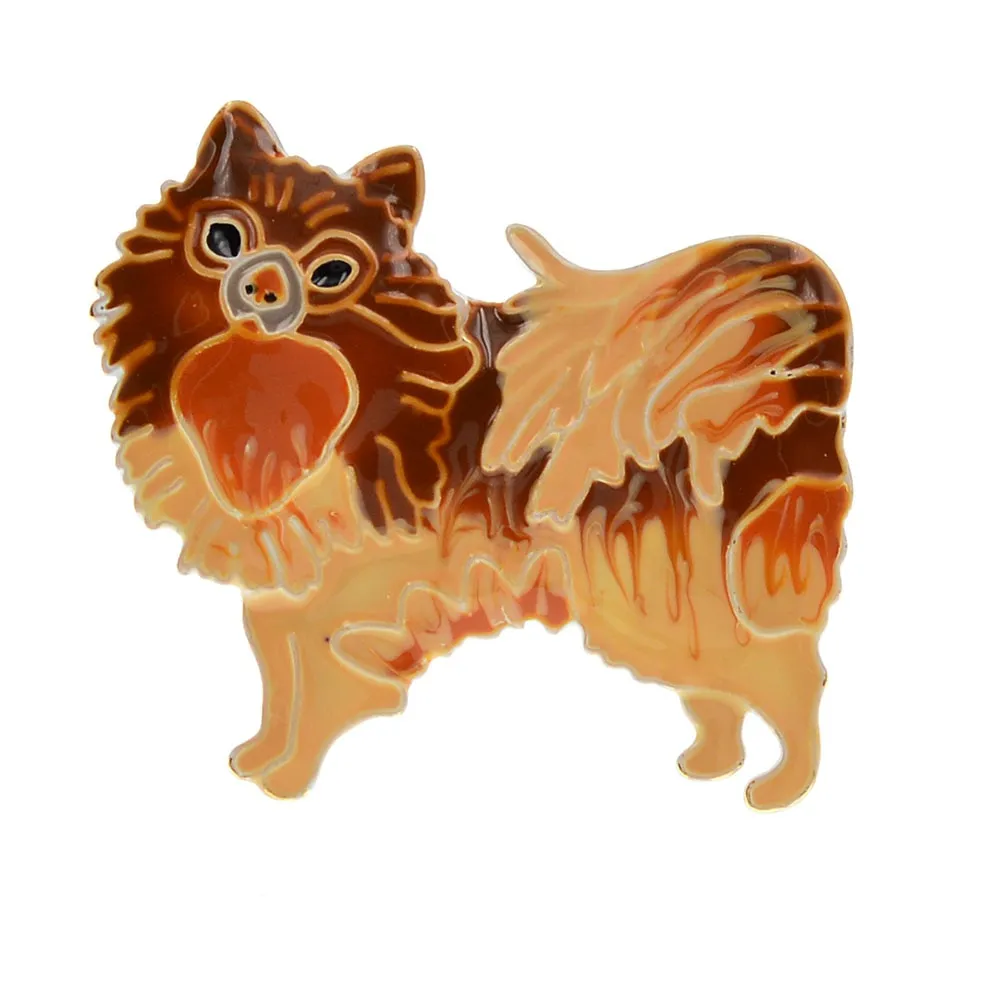 New Arrival Enamel Cute Dog Brooch Puppy Pin Brooches For Kids Women