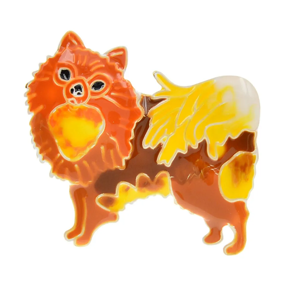 New Arrival Enamel Cute Dog Brooch Puppy Pin Brooches For Kids Women