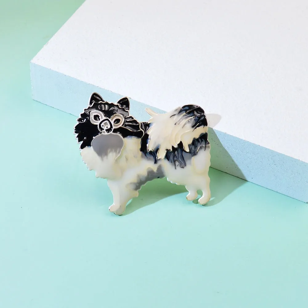 New Arrival Enamel Cute Dog Brooch Puppy Pin Brooches For Kids Women
