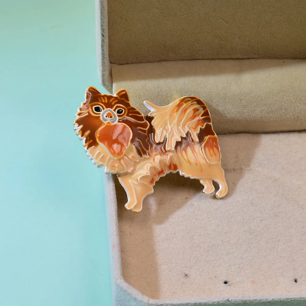 New Arrival Enamel Cute Dog Brooch Puppy Pin Brooches For Kids Women