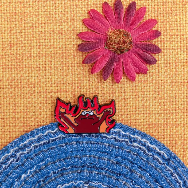 New Hellfire  Amon Brooch Personalized Clothes Hat Pin Metal Badge Accessories