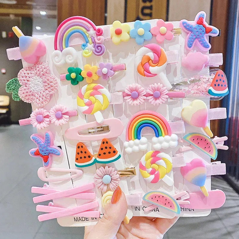 New In Sweet Candy Cartoon Elements Hair Accessories For Girls Kids