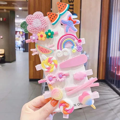 New In Sweet Candy Cartoon Elements Hair Accessories For Girls Kids