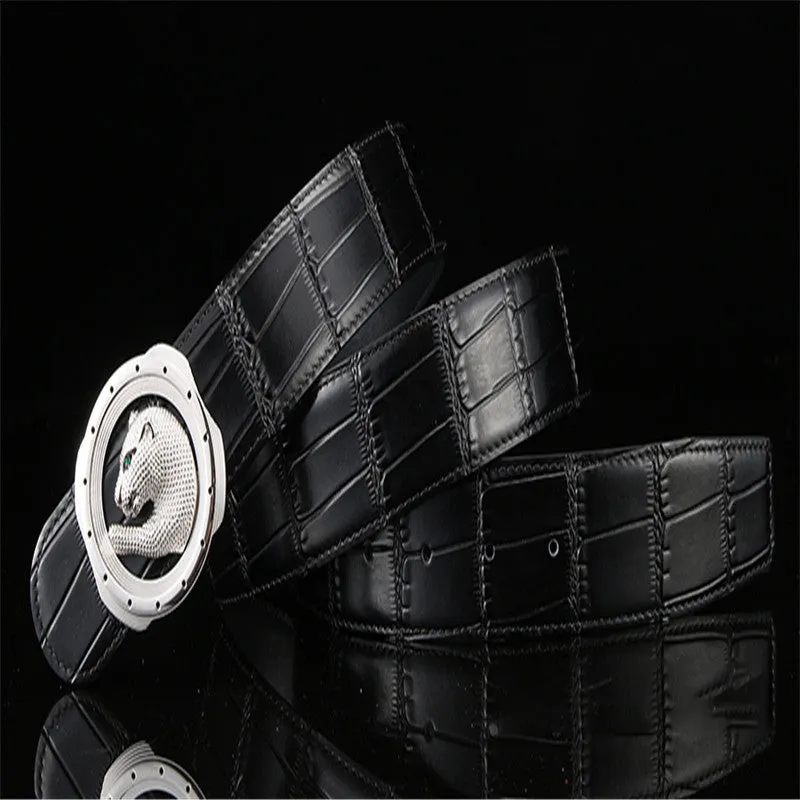 New Men Top leather COWSKIN belt simple leisure business men's and