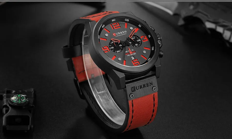 New Men Wristwatch CURREN Top Brand Luxury Mens Quartz