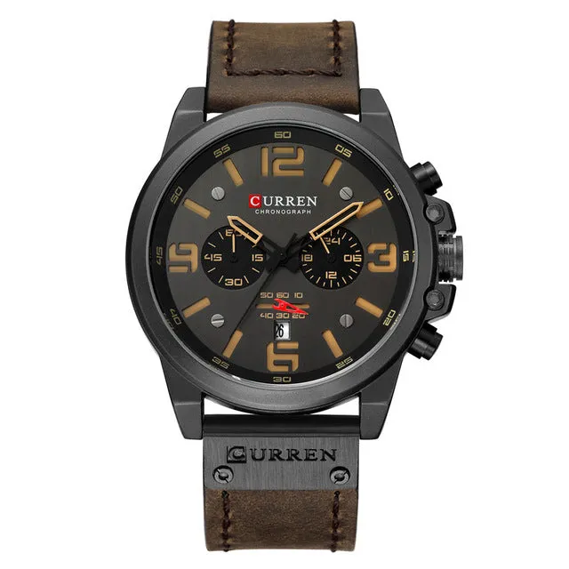 New Men Wristwatch CURREN Top Brand Luxury Mens Quartz
