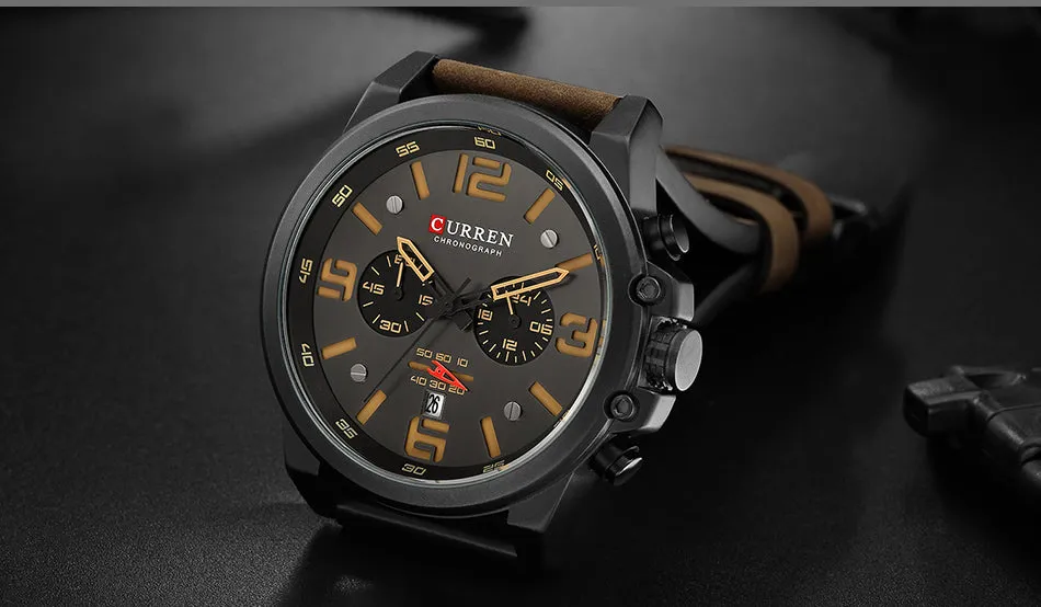 New Men Wristwatch CURREN Top Brand Luxury Mens Quartz