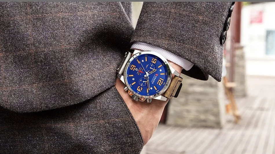 New Men Wristwatch CURREN Top Brand Luxury Mens Quartz
