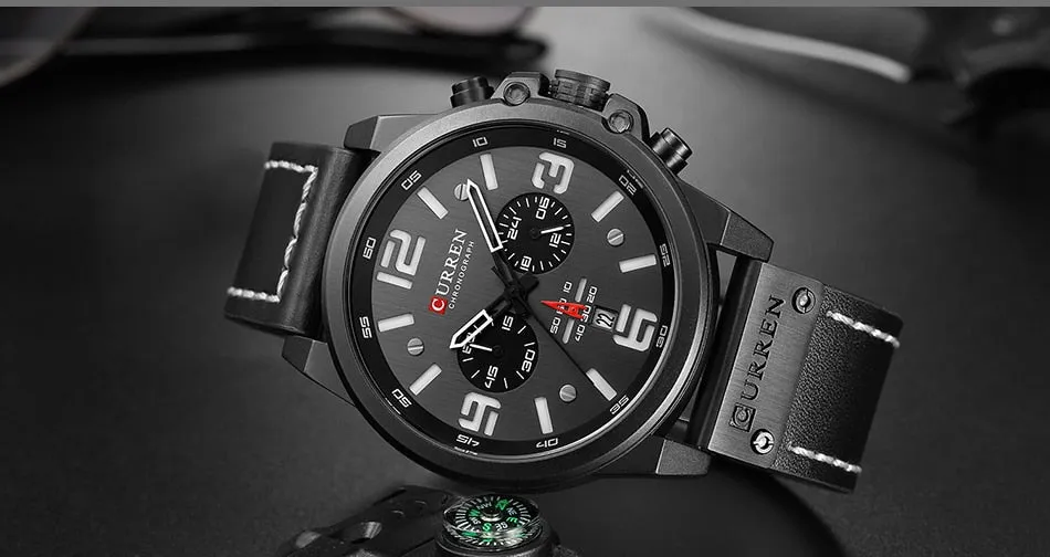 New Men Wristwatch CURREN Top Brand Luxury Mens Quartz