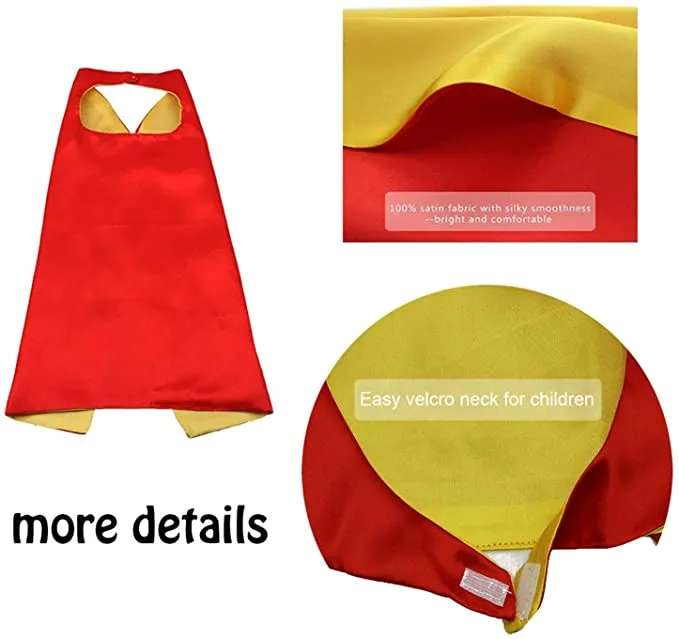 New Mizzuco Kids Costumes 4PCS Superhero Capes for Kids Dress Up