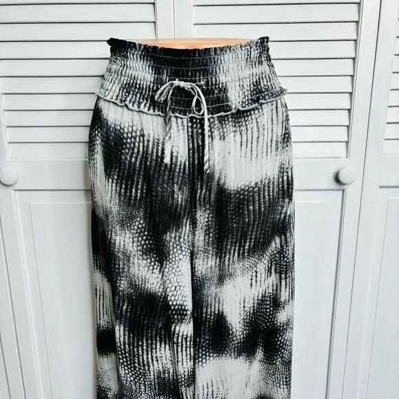 *NEW* MUCHE ET MUCHETTE Wide Leg Snake Print Palazo Pants One Size