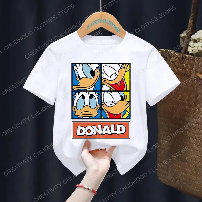 New Summer Minnie Kids T-shirt Kawaii Disney T Shirt Mickey Mouse Anime Cartoon Casual Vintage Baby Clothes Girl Boy Top Tee X3250955