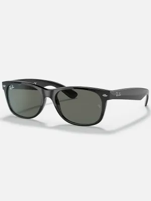 New Wayfarer Matte Black/Green Classic G-15 Sunglasses