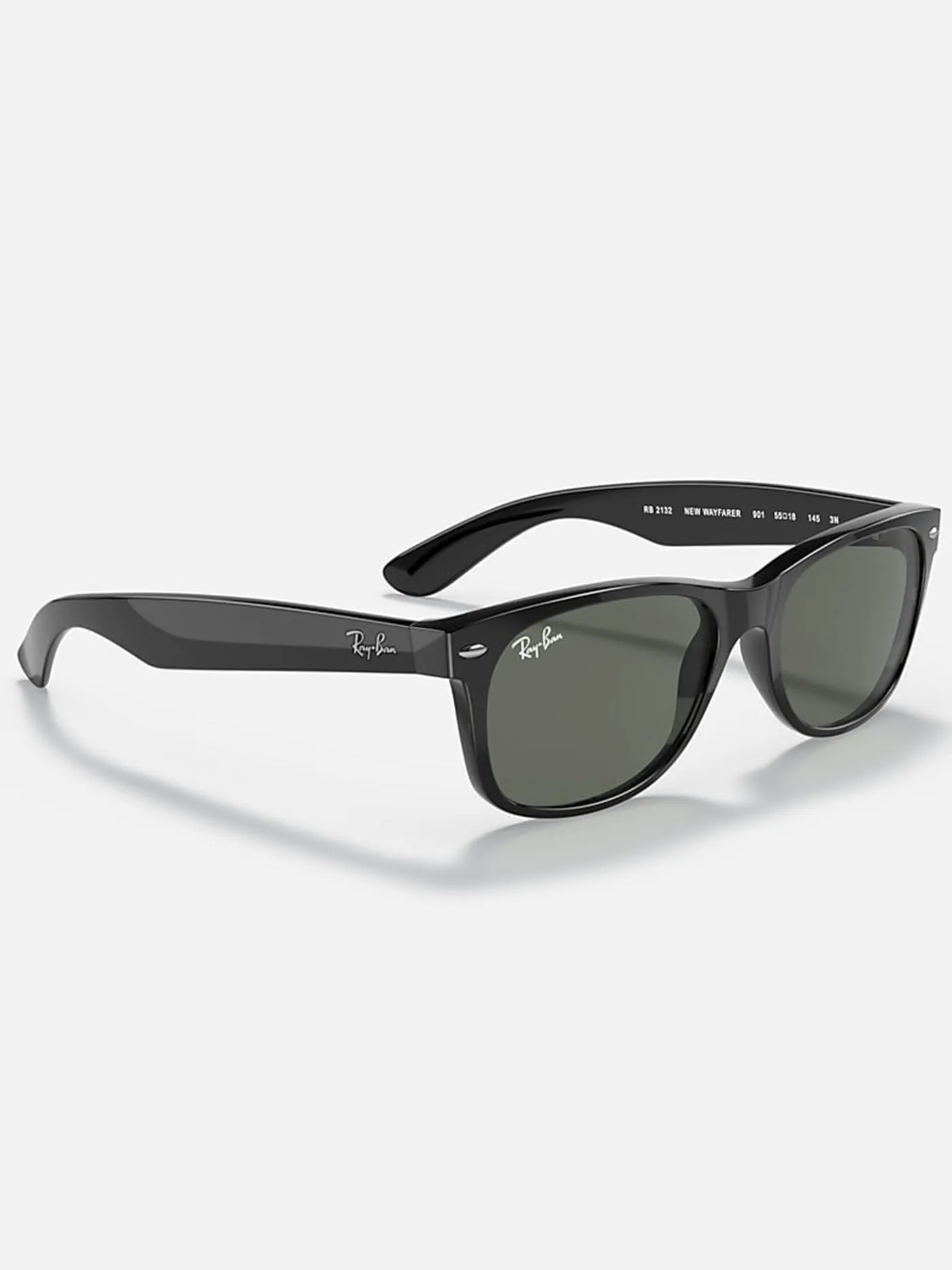 New Wayfarer Matte Black/Green Classic G-15 Sunglasses