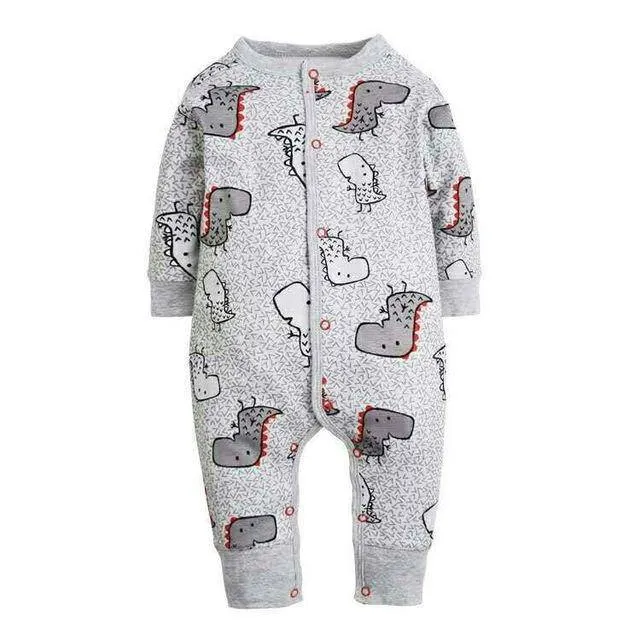 Newborn Baby Boy Girl Cartoon Car Romper