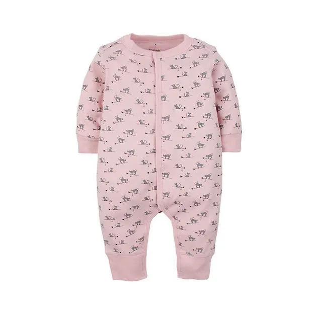 Newborn Baby Boy Girl Cartoon Car Romper