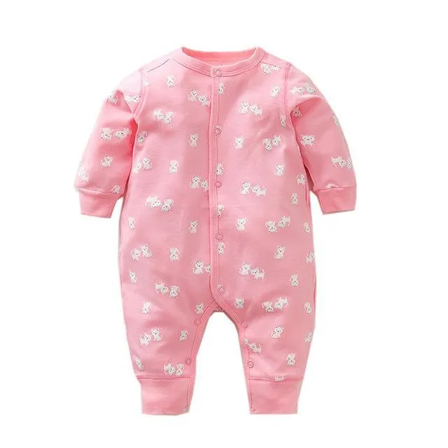 Newborn Baby Boy Girl Cartoon Car Romper