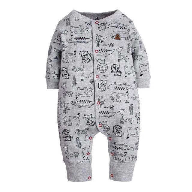 Newborn Baby Boy Girl Cartoon Car Romper