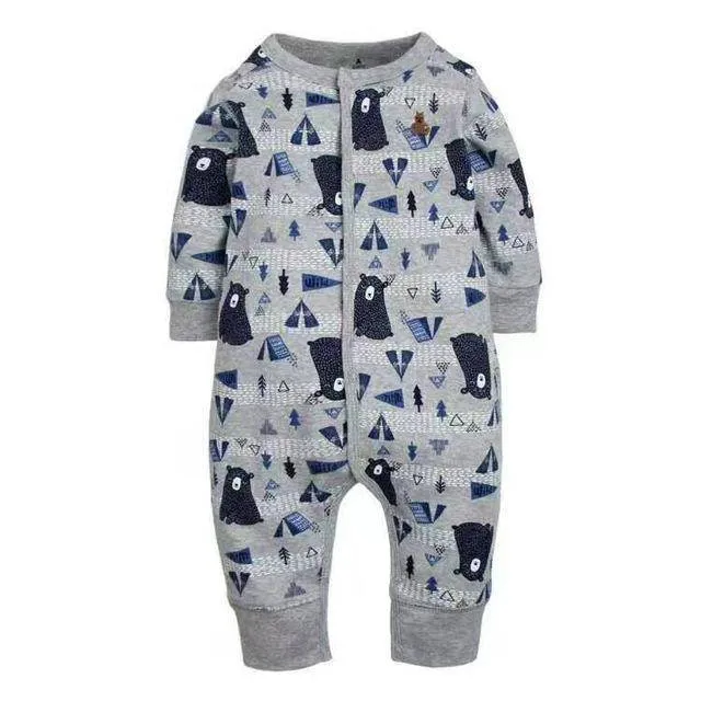 Newborn Baby Boy Girl Cartoon Car Romper