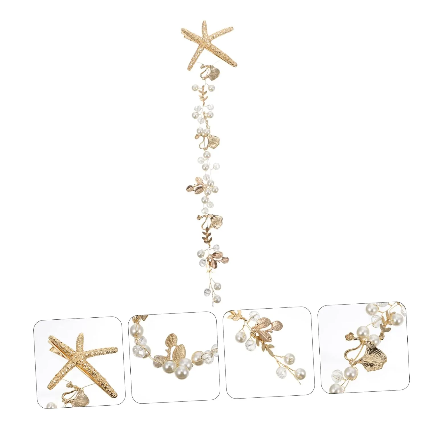 NOLITOY Pearl Headband for Women Girls Beach Hair Hoop Fashion Jewelry Accessories Alloy Rhinestone Headb