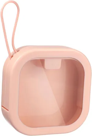 NOLITOY Small Hair Tie Holder Organizer Hair Accessories Organizer Box Stylish Square Abs Tpe