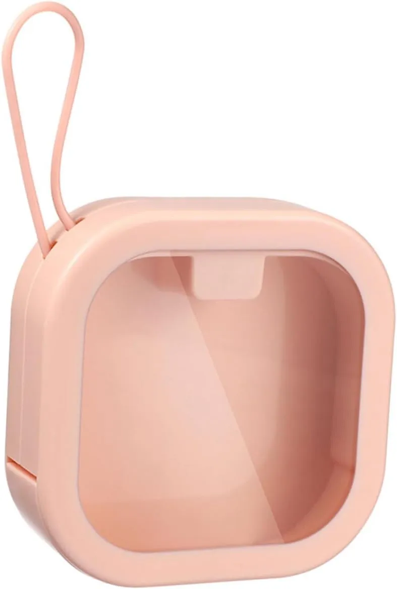 NOLITOY Small Hair Tie Holder Organizer Hair Accessories Organizer Box Stylish Square Abs Tpe