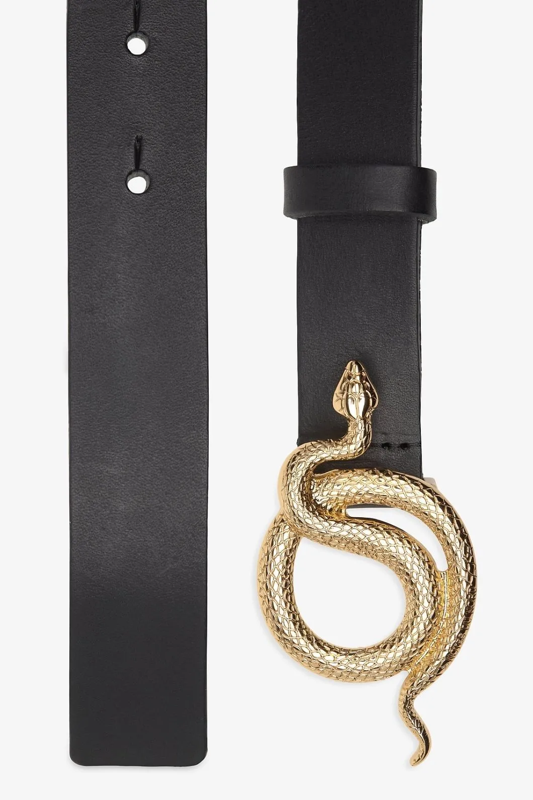 Notes Du Nord Paxton Leather Belt - Black Gold
