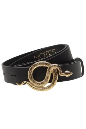 Notes Du Nord Paxton Leather Belt - Black Gold